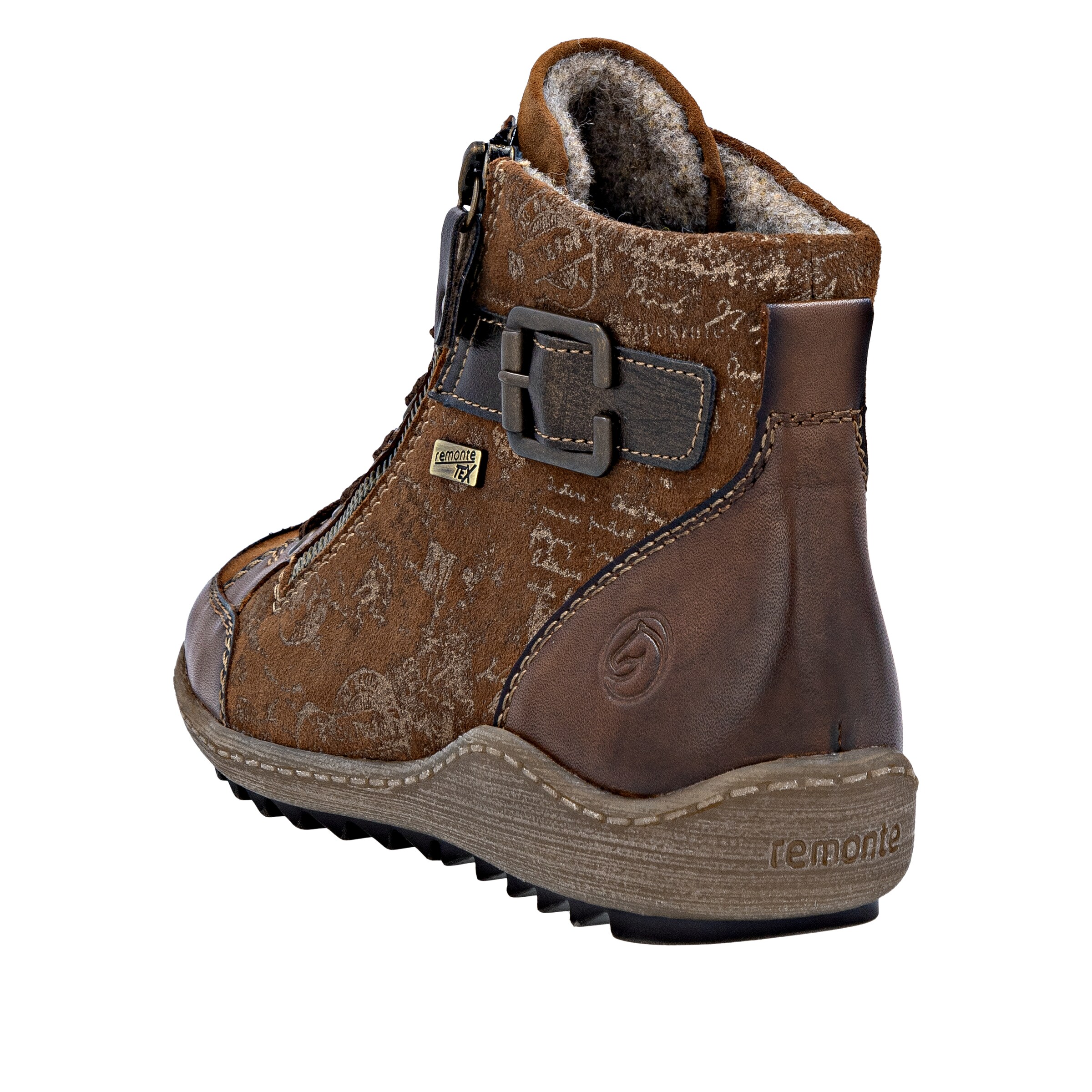 Bottines à lacets REMONTE en marron