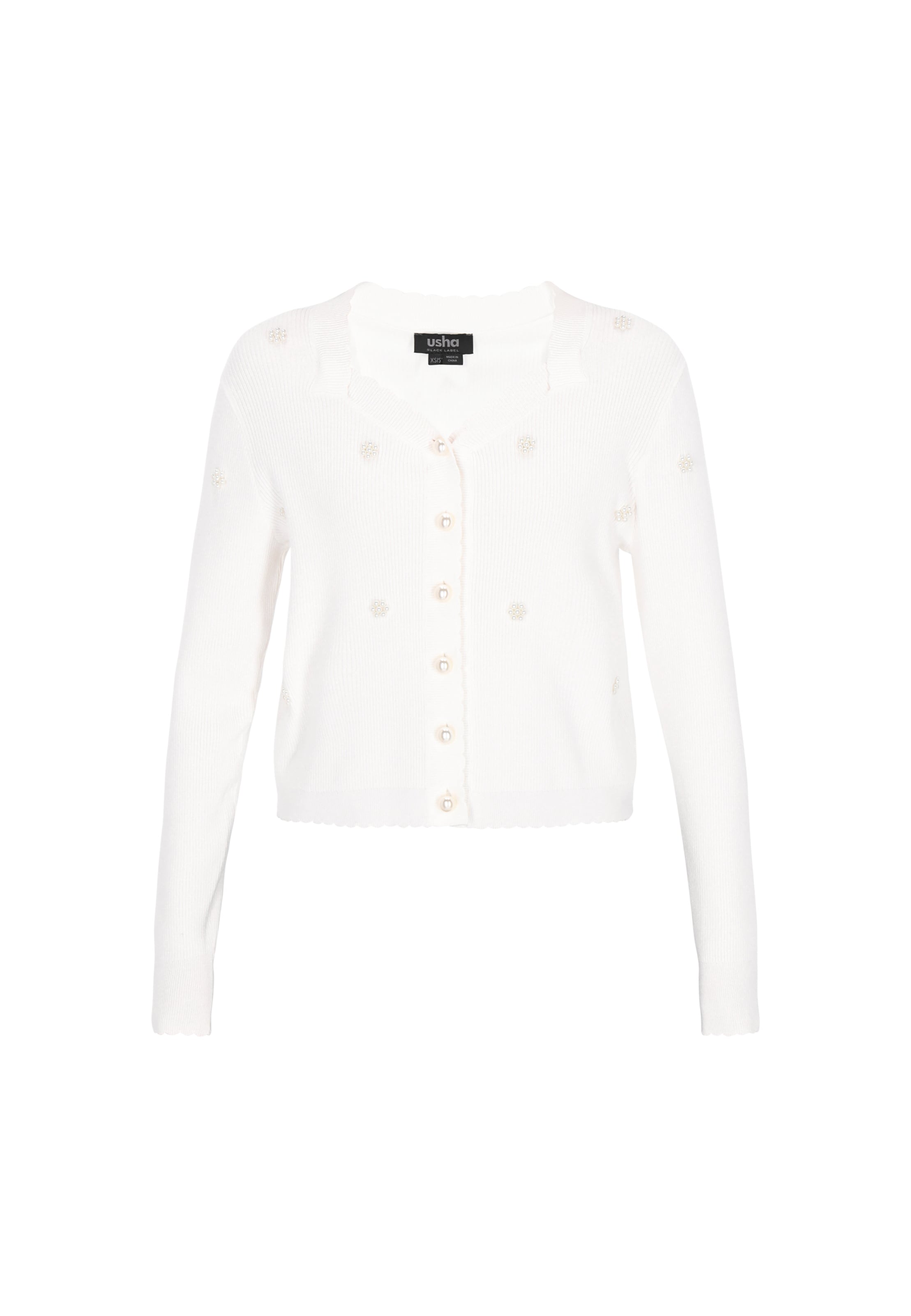 usha BLACK LABEL - Cárdigan en blanco: frente