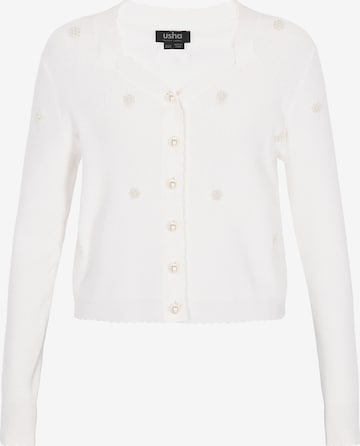 usha BLACK LABEL - Cárdigan en blanco: frente