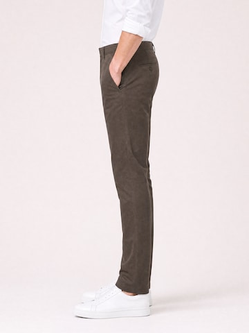 yazubi Slim fit Chino Pants 'Kyle' in Brown