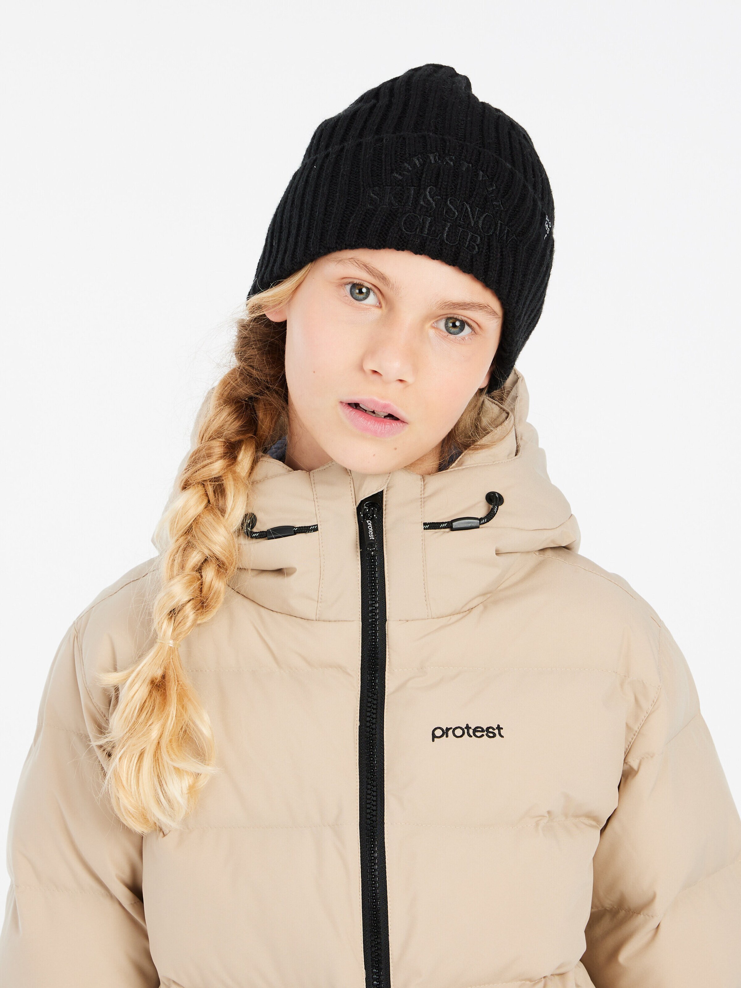 PROTEST Athletic Jacket 'PRTELINY JR' in Brown