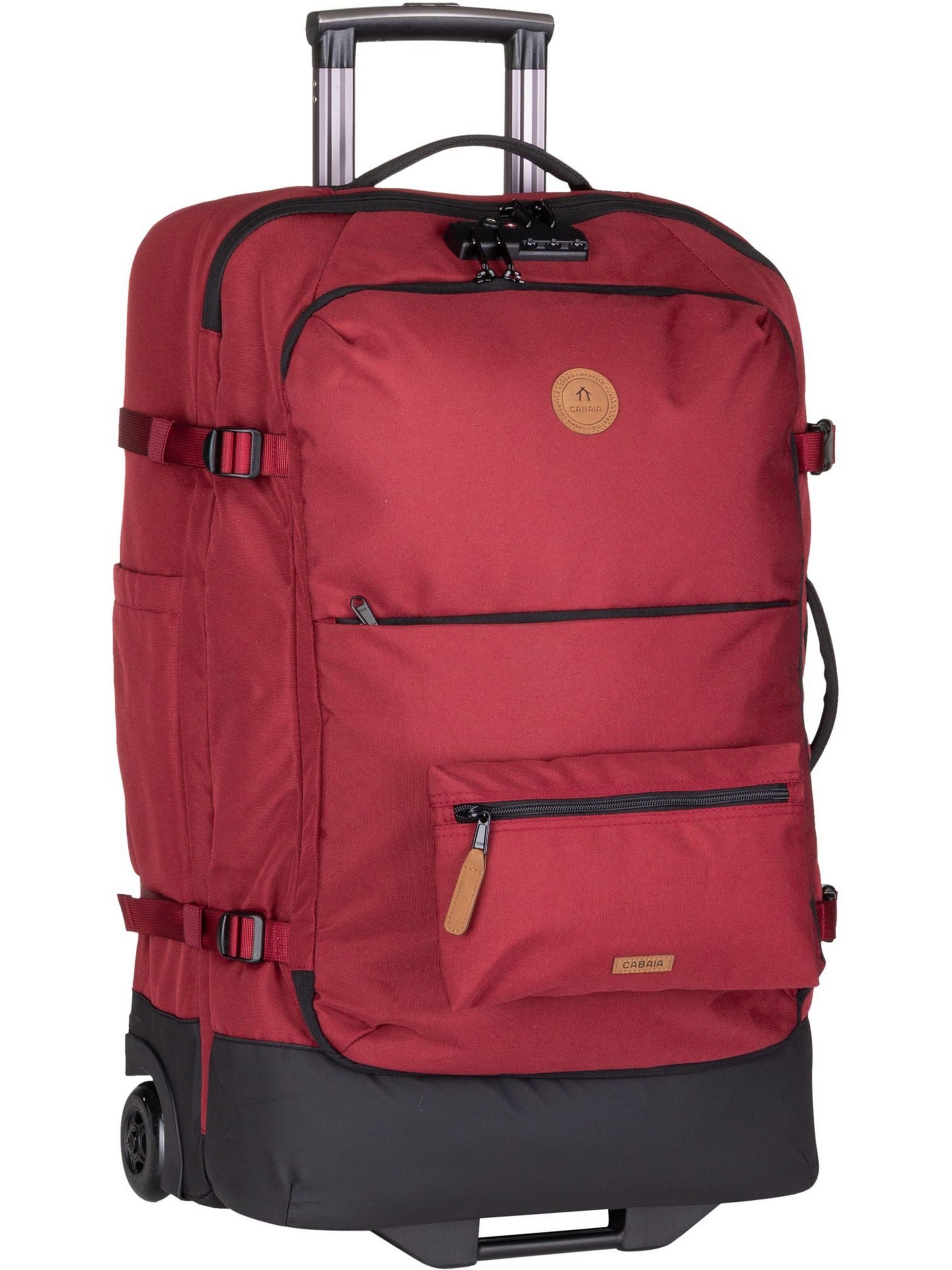 Cabaia Cart 'Soft Suitcase Medium' in Red: front