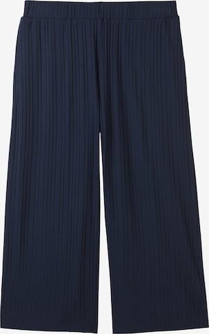 TOM TAILOR - Pierna ancha Pantalón en azul: frente