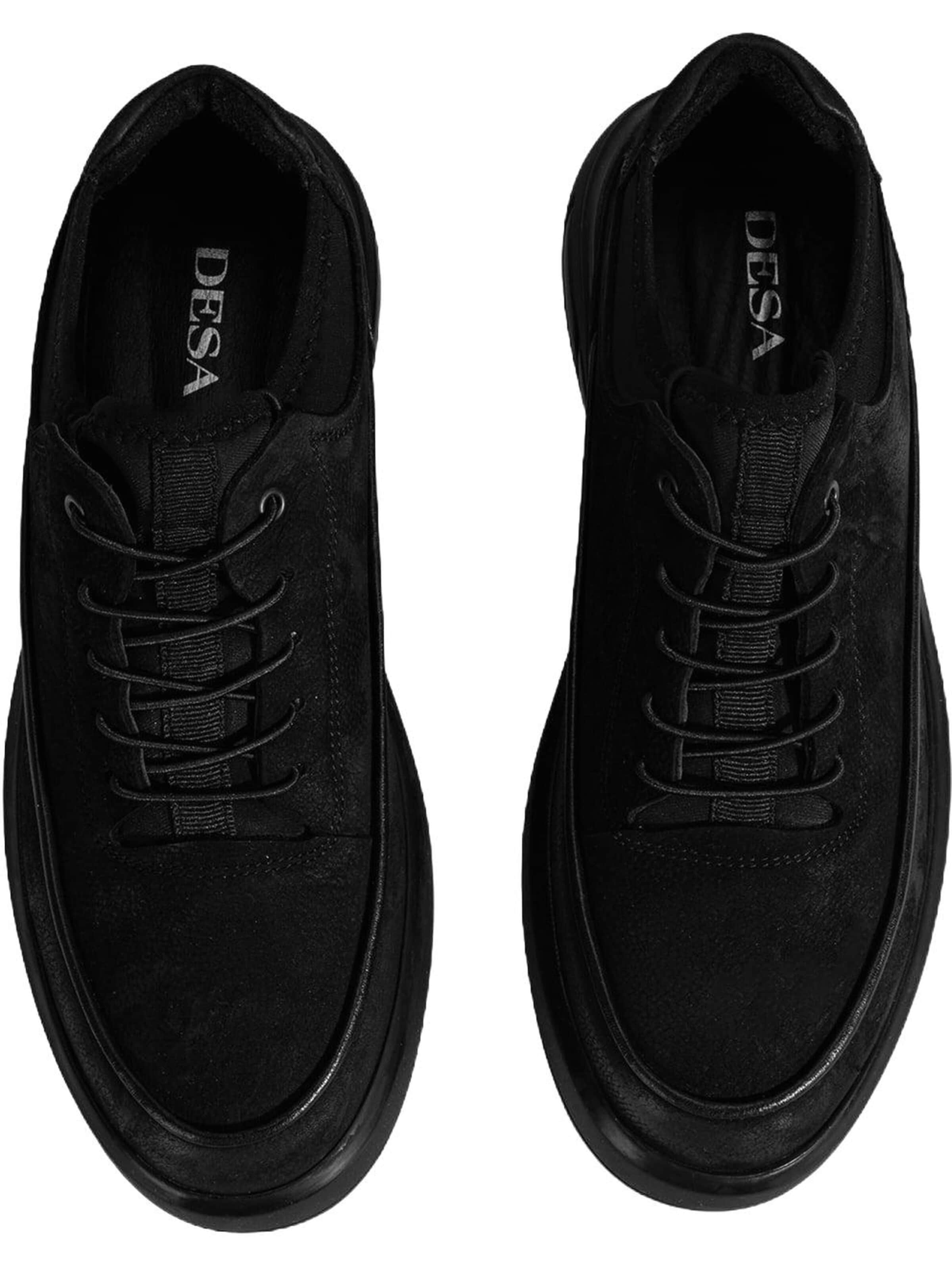 Desa - Zapatillas sin cordones 'Trainer' en negro