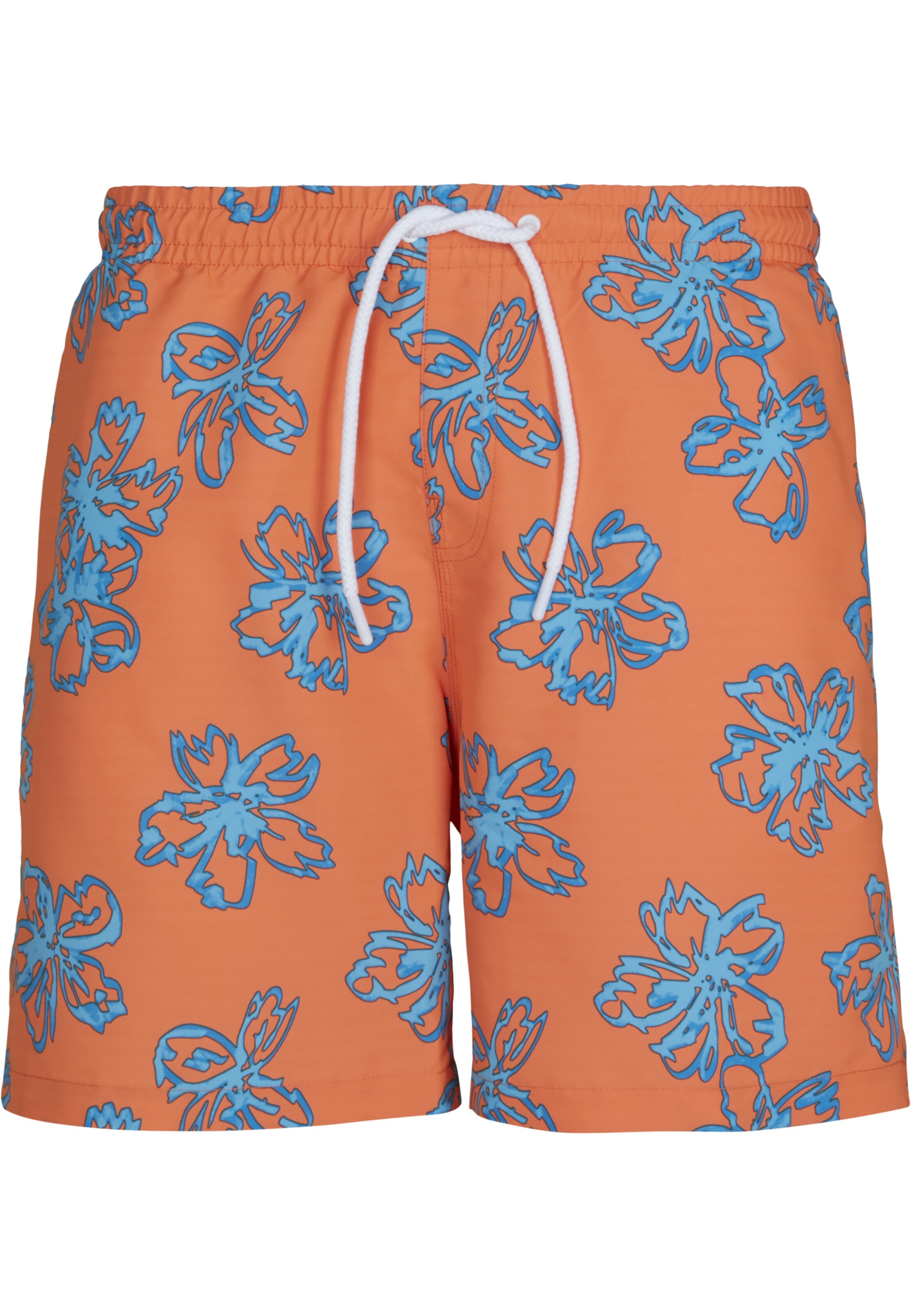 Shorts de bain Urban Classics en orange : devant