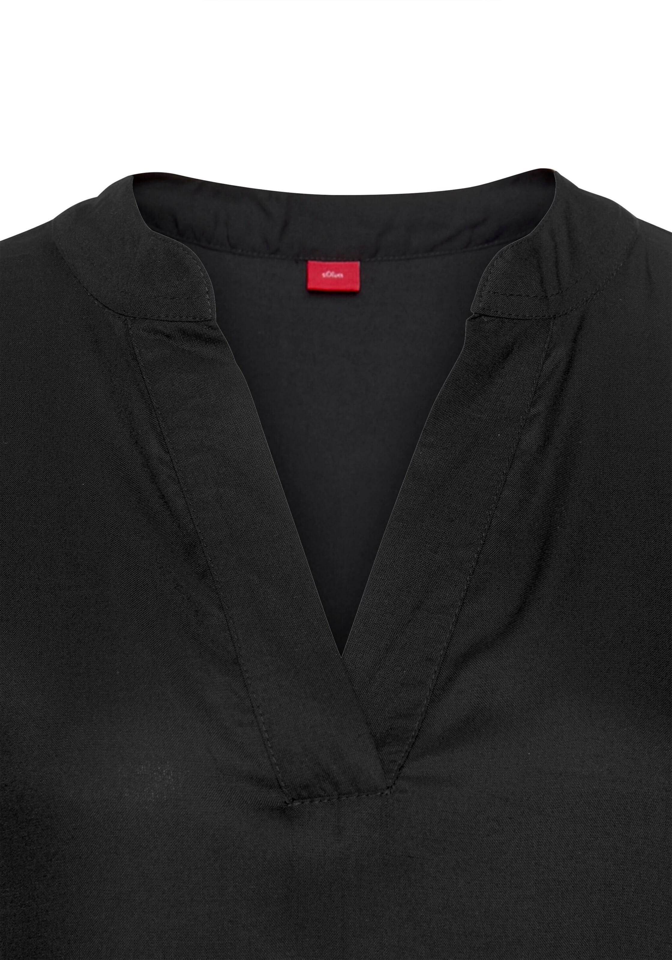 s.Oliver - Vestido camisero en negro