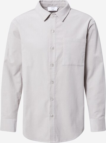 Coupe regular Chemise 'Eddi' DAN FOX APPAREL en gris : devant