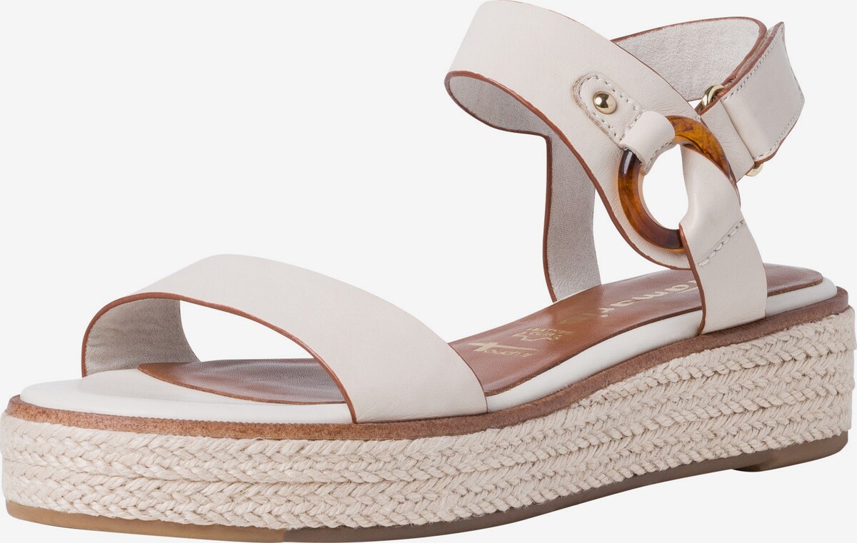 tamaris plateau sandalen beige tamaris plateau sandalen beige