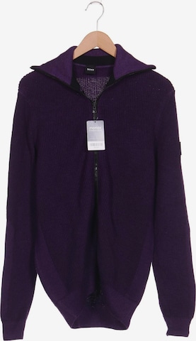 BOSS Black Sweater & Cardigan in L in Purple: front