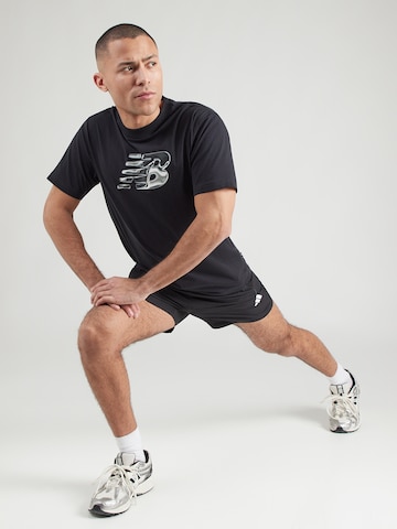 Tricou funcțional de la new balance pe negru