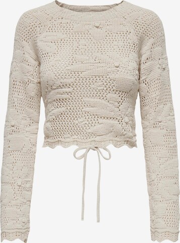 Pull-over 'Cille' ONLY en beige : devant