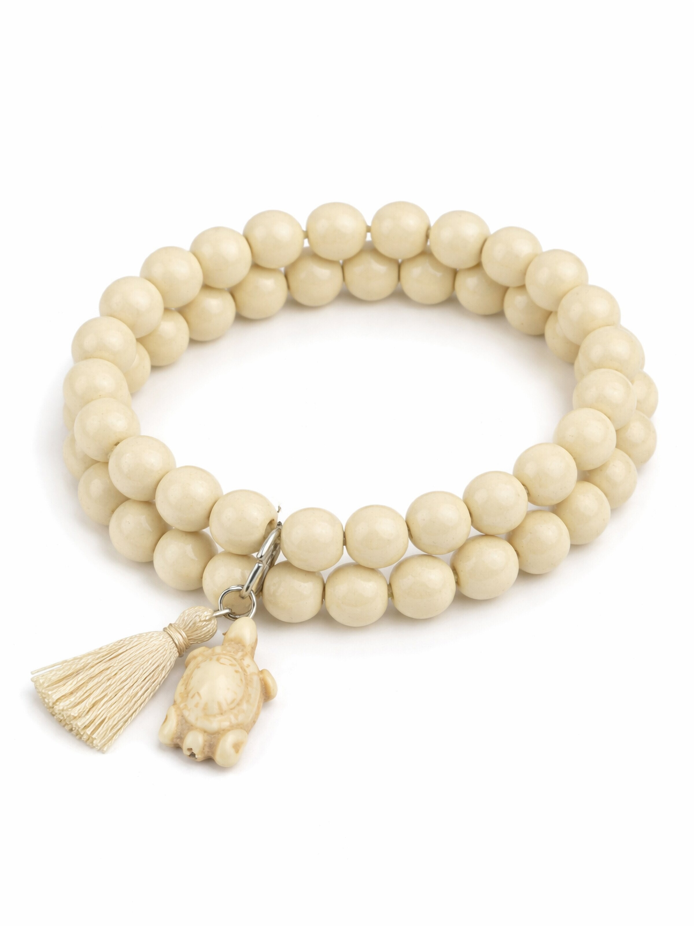 COLLEZIONE ALESSANDRO Bracelet 'Tartaruga' in Beige: front
