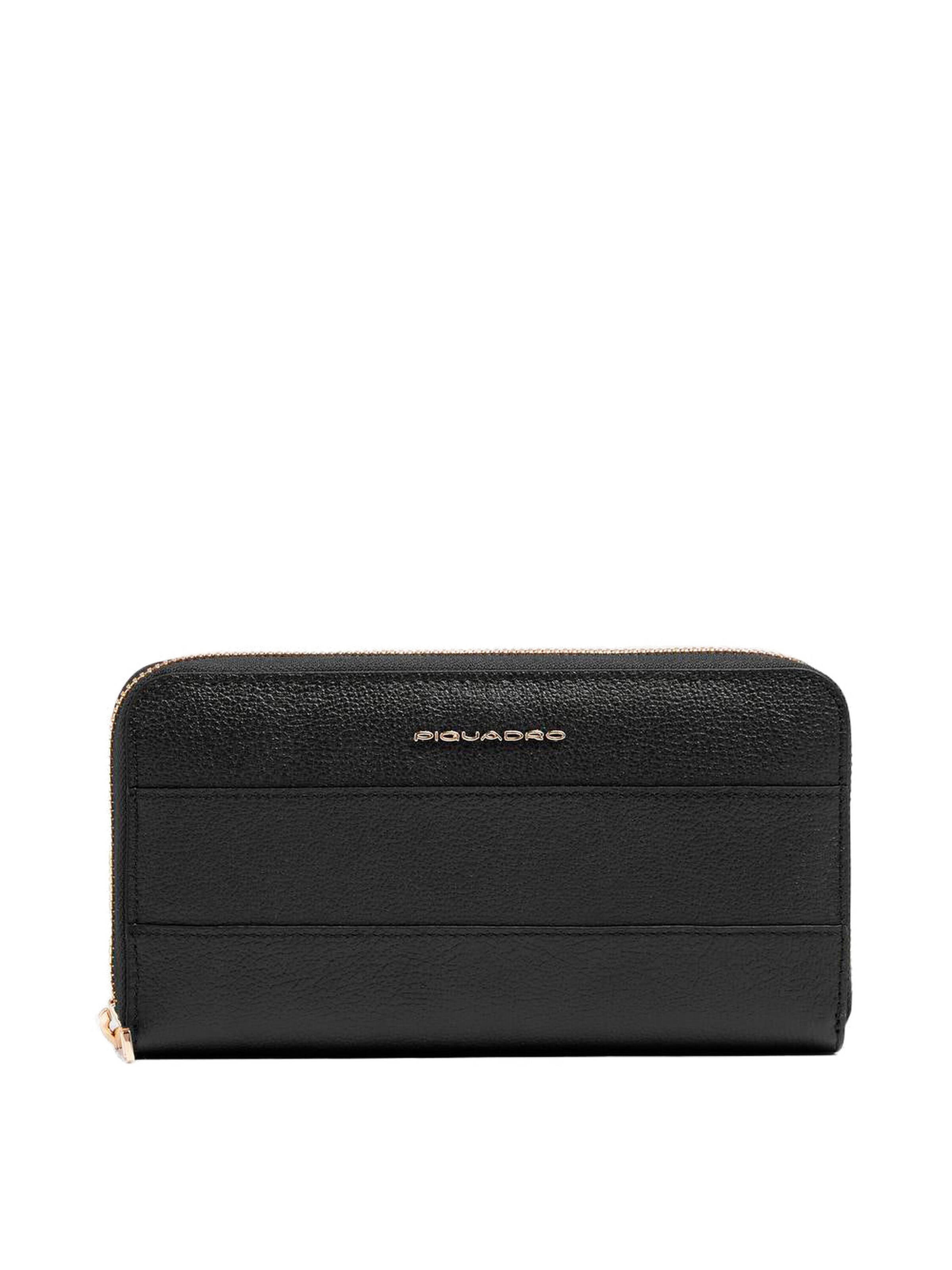 Piquadro Wallet in Black: front