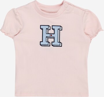 T-Shirt TOMMY HILFIGER en rose : devant