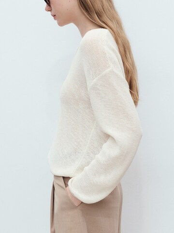 MANGO Sweater in White