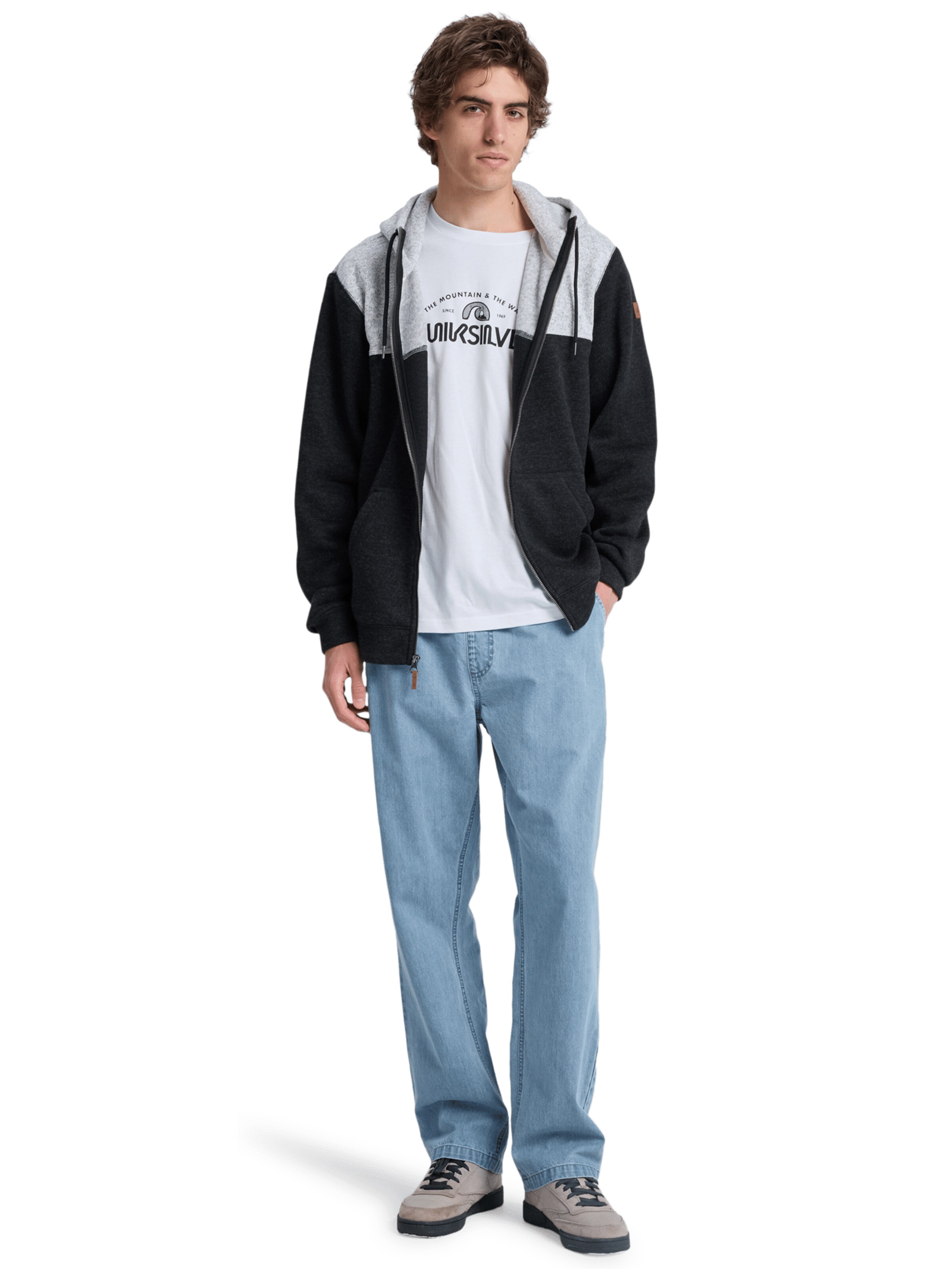 QUIKSILVER Sweatjacke 'Keller' in Schwarz