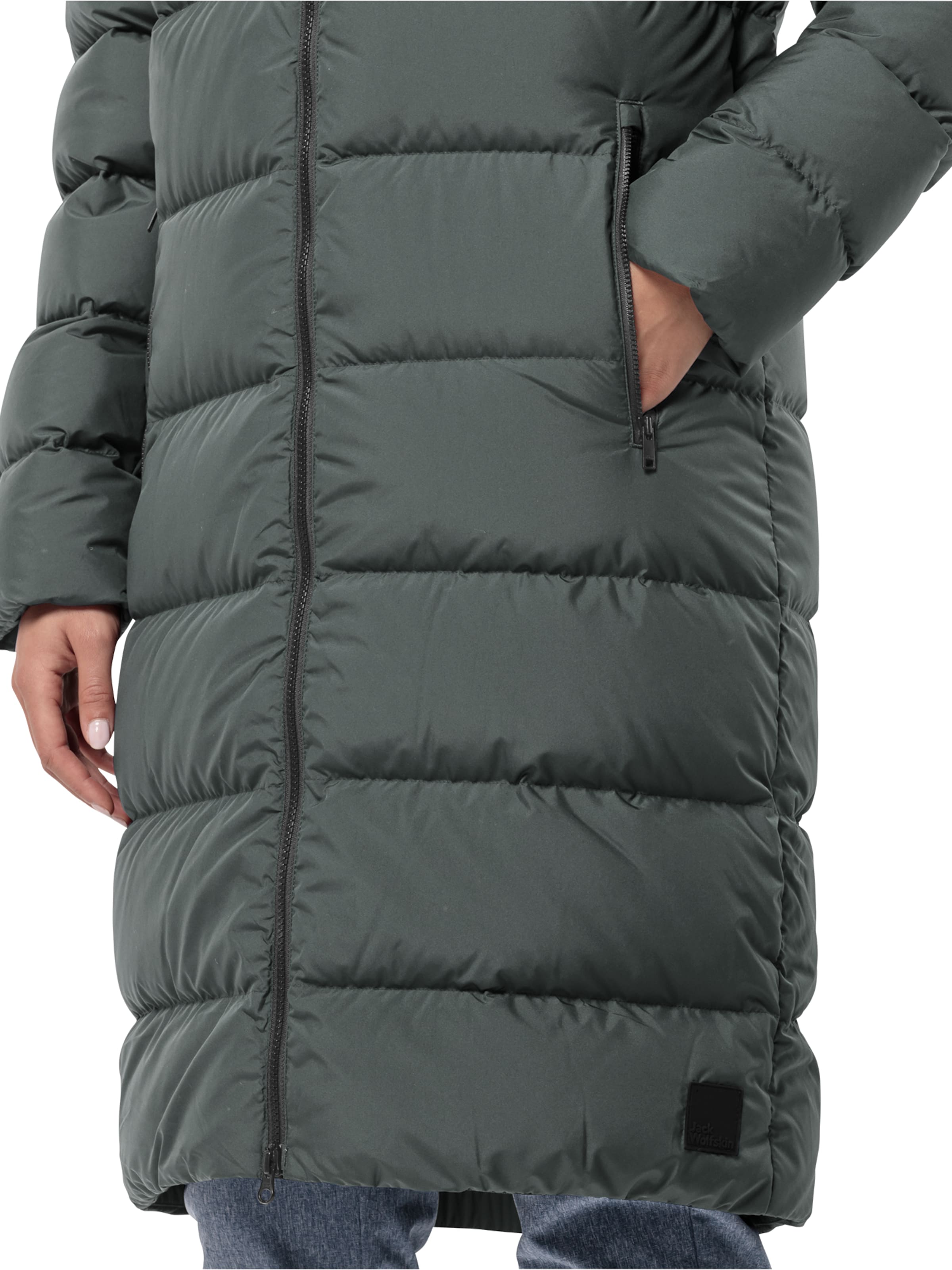 Jack wolfskin crystal palace cheap coat greenish grey xs