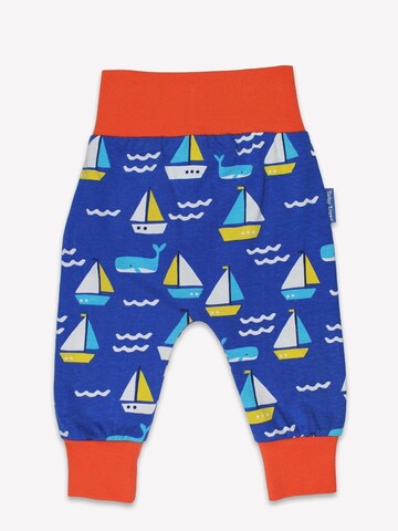 Toby Tiger Regular Pants 'Segelboote-Druck' in Blue: front