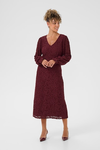 Cream Dress 'CRThit Ebana' in Red: front