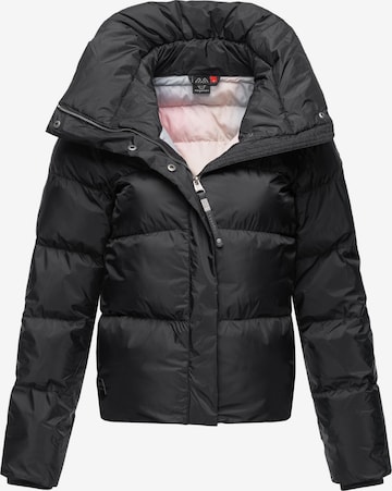 Ragwear Winter Jacket 'Lunis' in Black: front