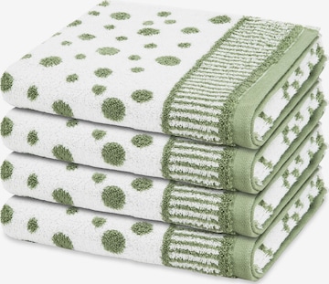 ROSS Towel 'Punkte allover' in Green: front