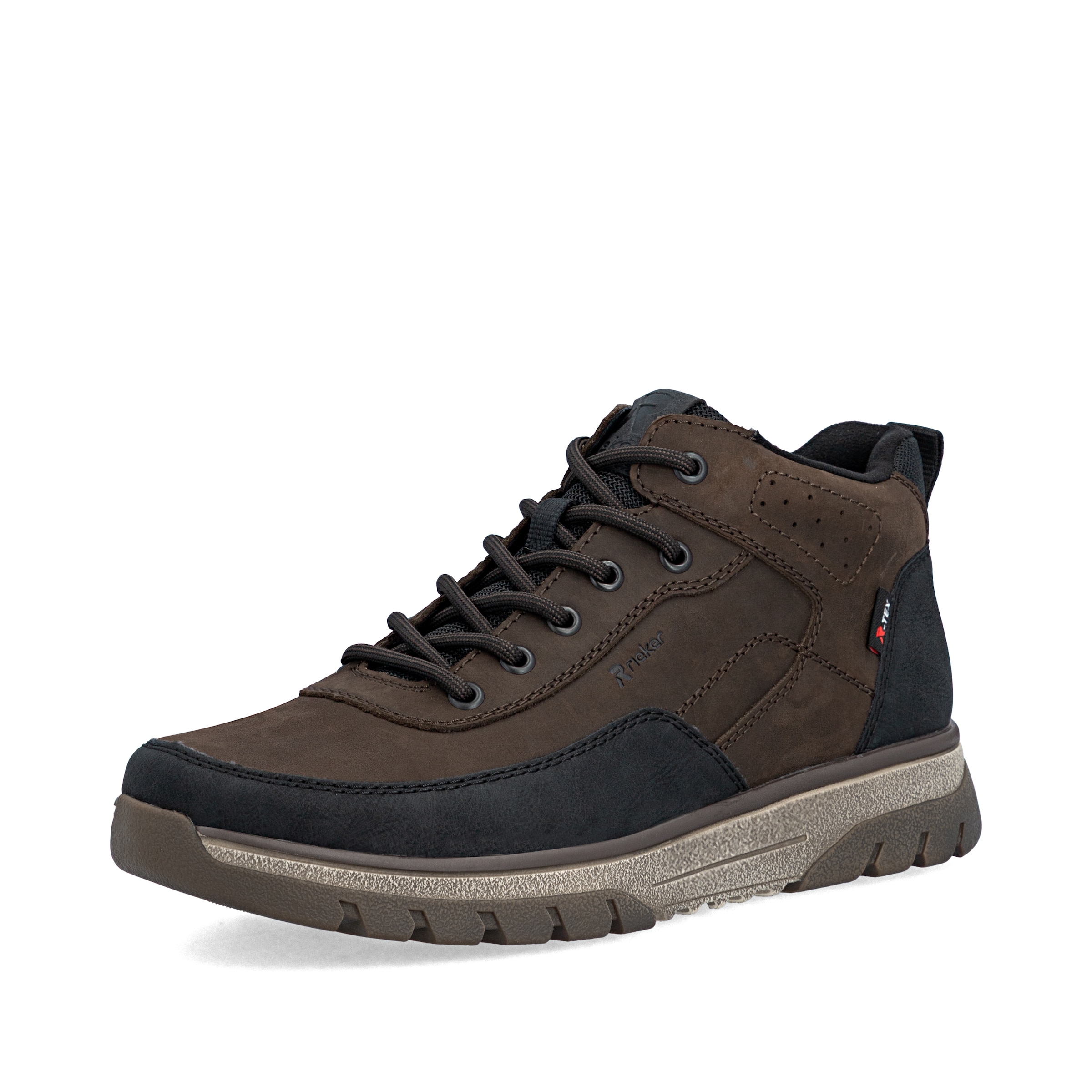 Baskets hautes ' B9303 ' Rieker en marron : devant