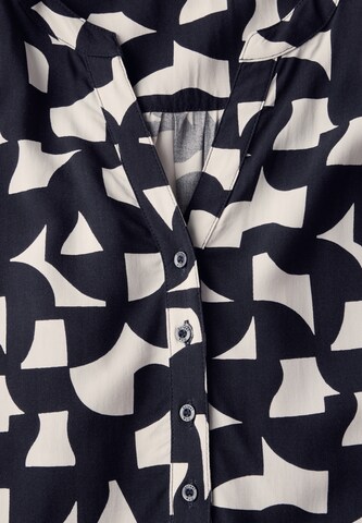 STREET ONE Gemusterte Bluse in Blau