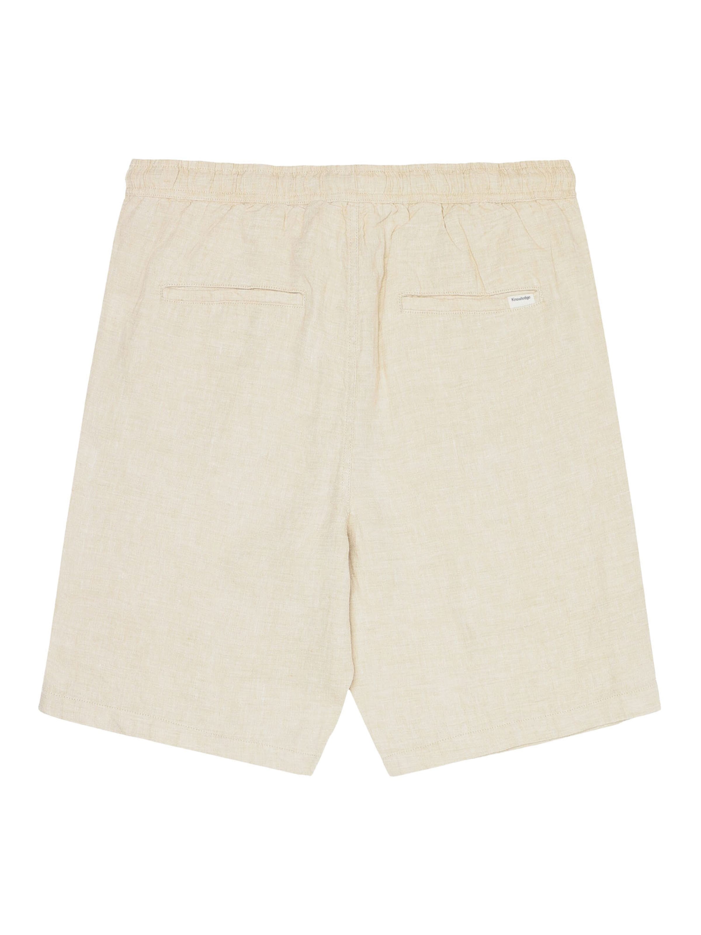 KnowledgeCotton Apparel Loosefit Shorts in Beige