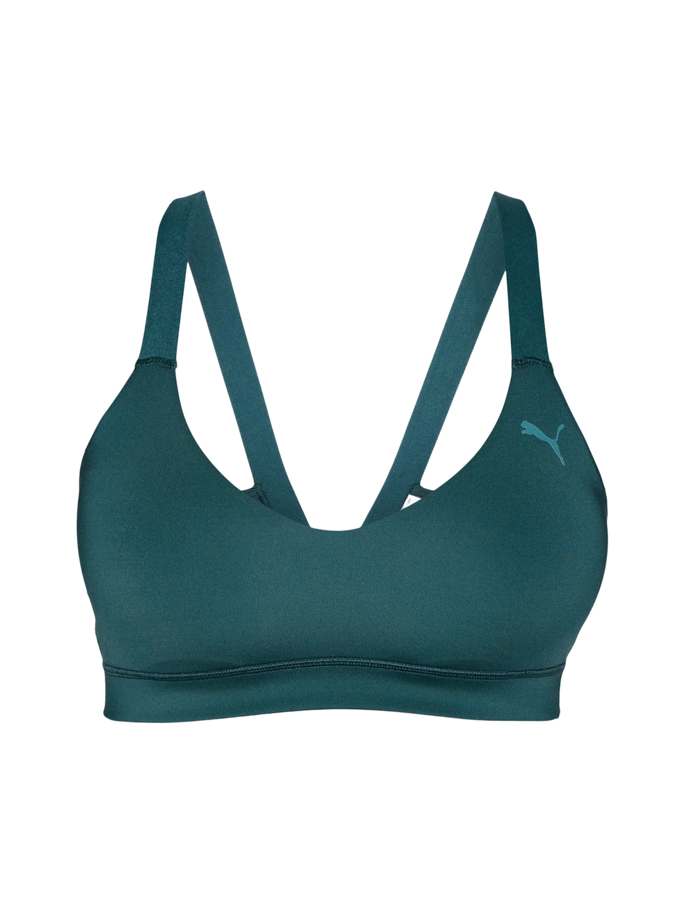 PUMA Korzet Športová podprsenka 'PWRSHAPE' - Zelená: predná strana