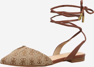 GUESS Sandaal 'CARLAS' in Beige: voorkant