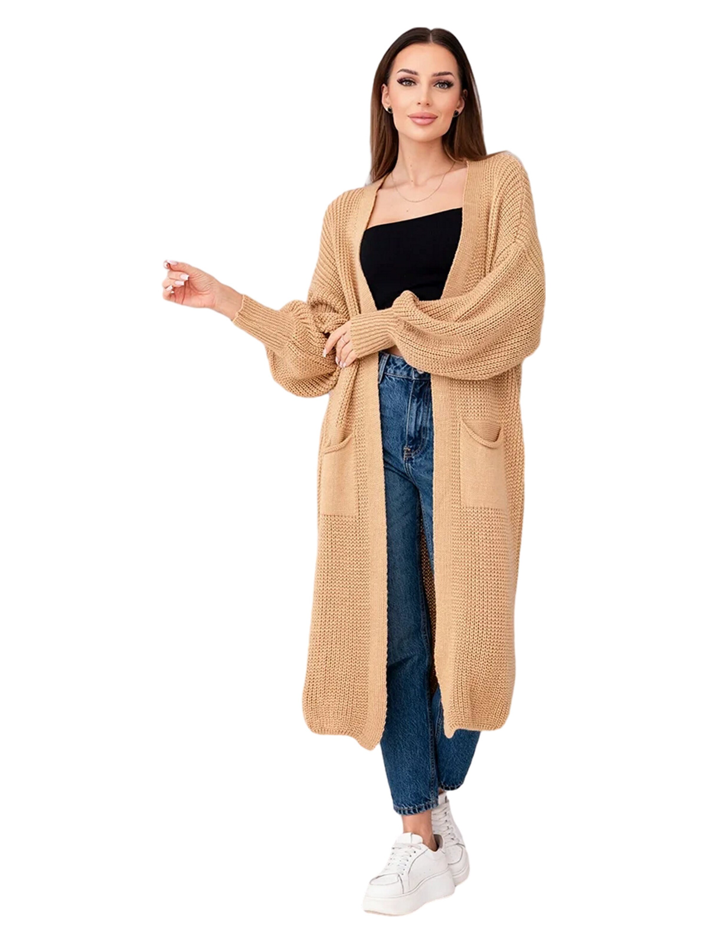 Lumera Kardigán 'Rubis' - Béžová: predná strana