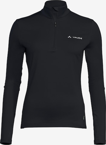 VAUDE Athletic Sweater 'Livigno' in Black: front