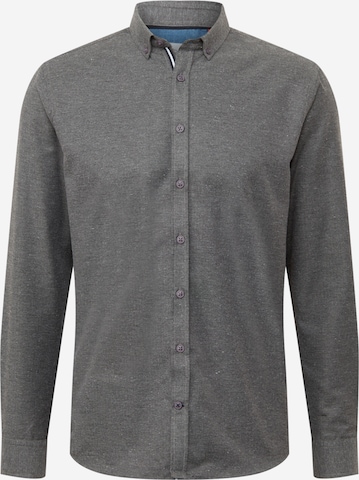 Kronstadt Button Up Shirt 'Johan' in Grey: front