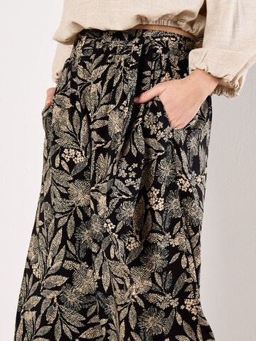 Wide Leg Pantalon ' ' Apricot en noir