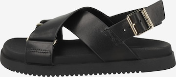 STEVE MADDEN Sandalen met riem 'Myth' in Zwart: voorkant