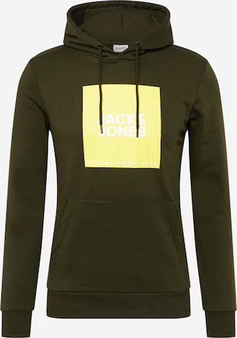 JACK & JONES - Sweatshirt 'Lock' em castanho: frente