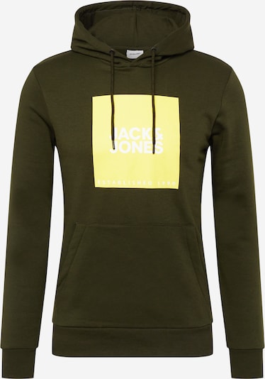 JACK & JONES Collegepaita 'Lock' koossa XS värissä suklaa / keltainen / valkoinen, Tuotenäkymä