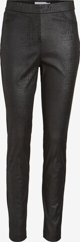 VILA Skinny Leggings 'PINES' in Black: front