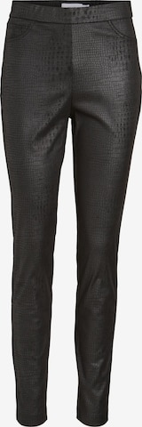 VILA Skinny Leggings 'PINES' in Black: front