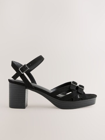 Next Strap Sandals in Black