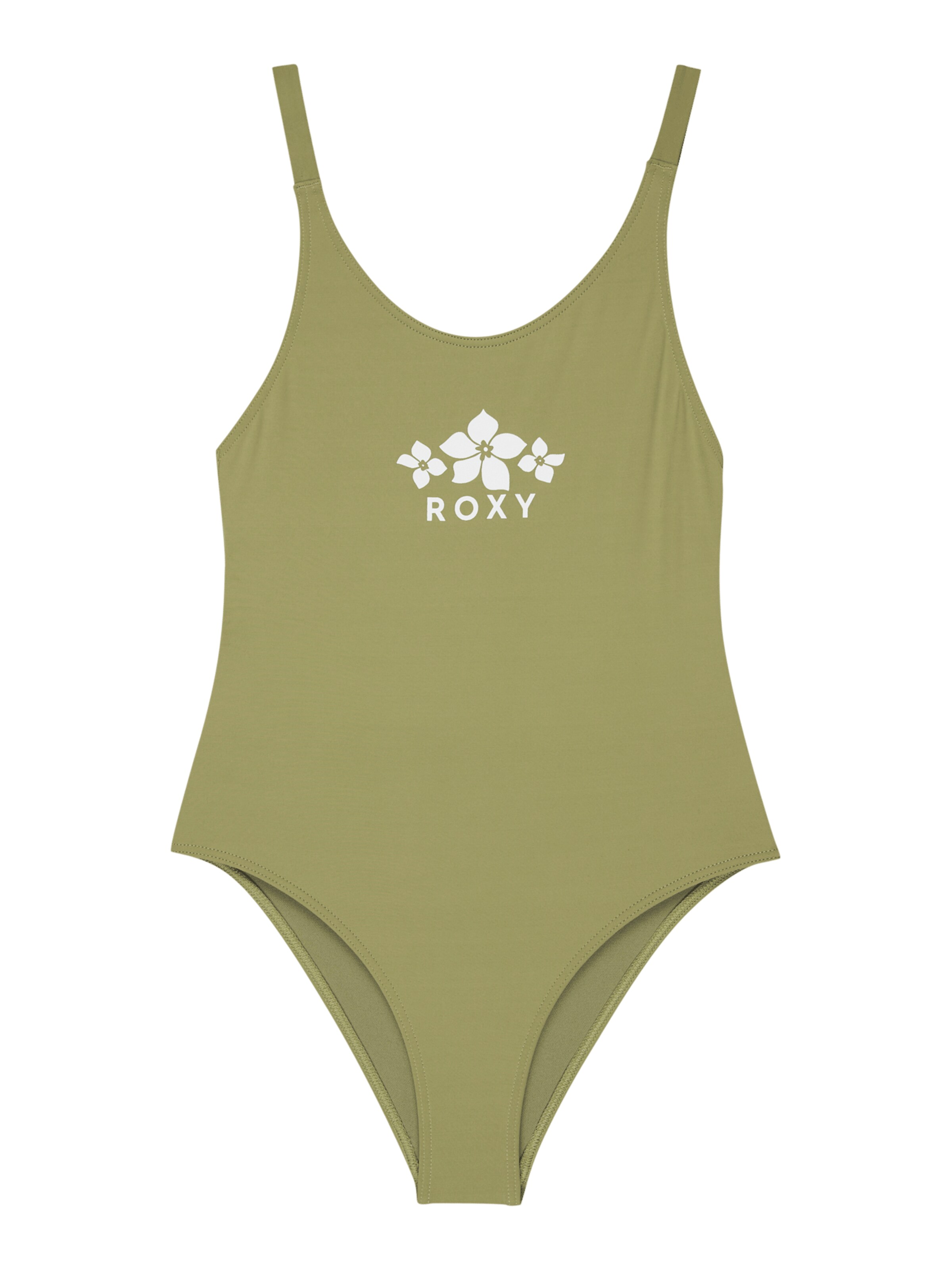 ROXY Swimsuit 'Solid Active' in Green: front