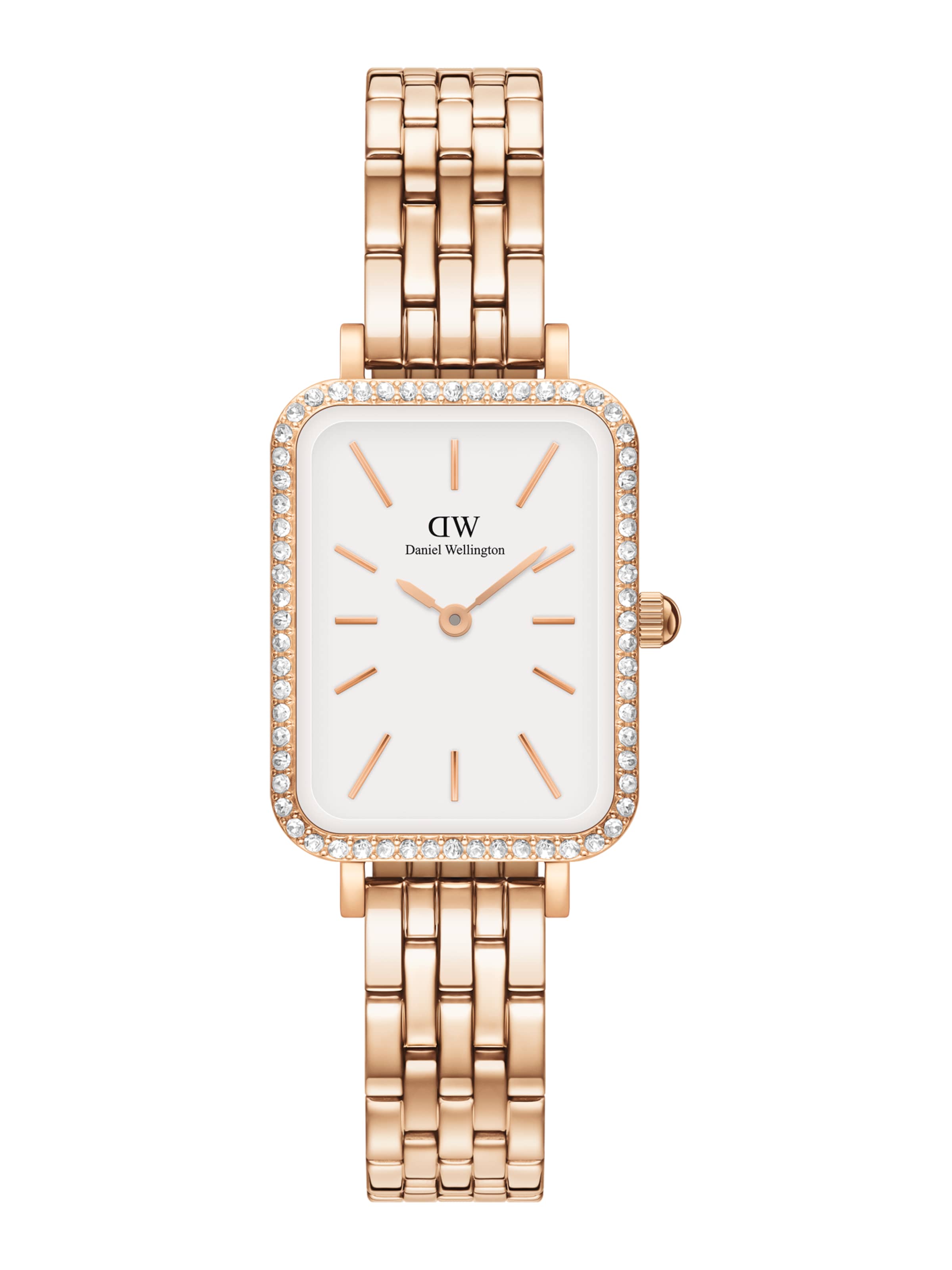 Montre à affichage analogique 'Quadro' Daniel Wellington en or : devant