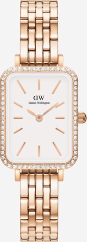 Daniel Wellington Analoog horloge 'QUADRO' in Goud: voorkant