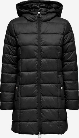 JDY Between-Seasons Coat 'ZULU' in Black: front