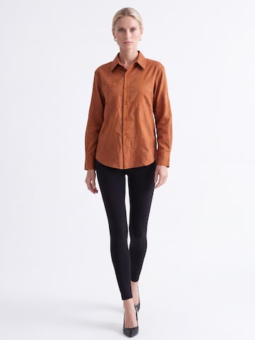 Viore Blouse in Brown: front