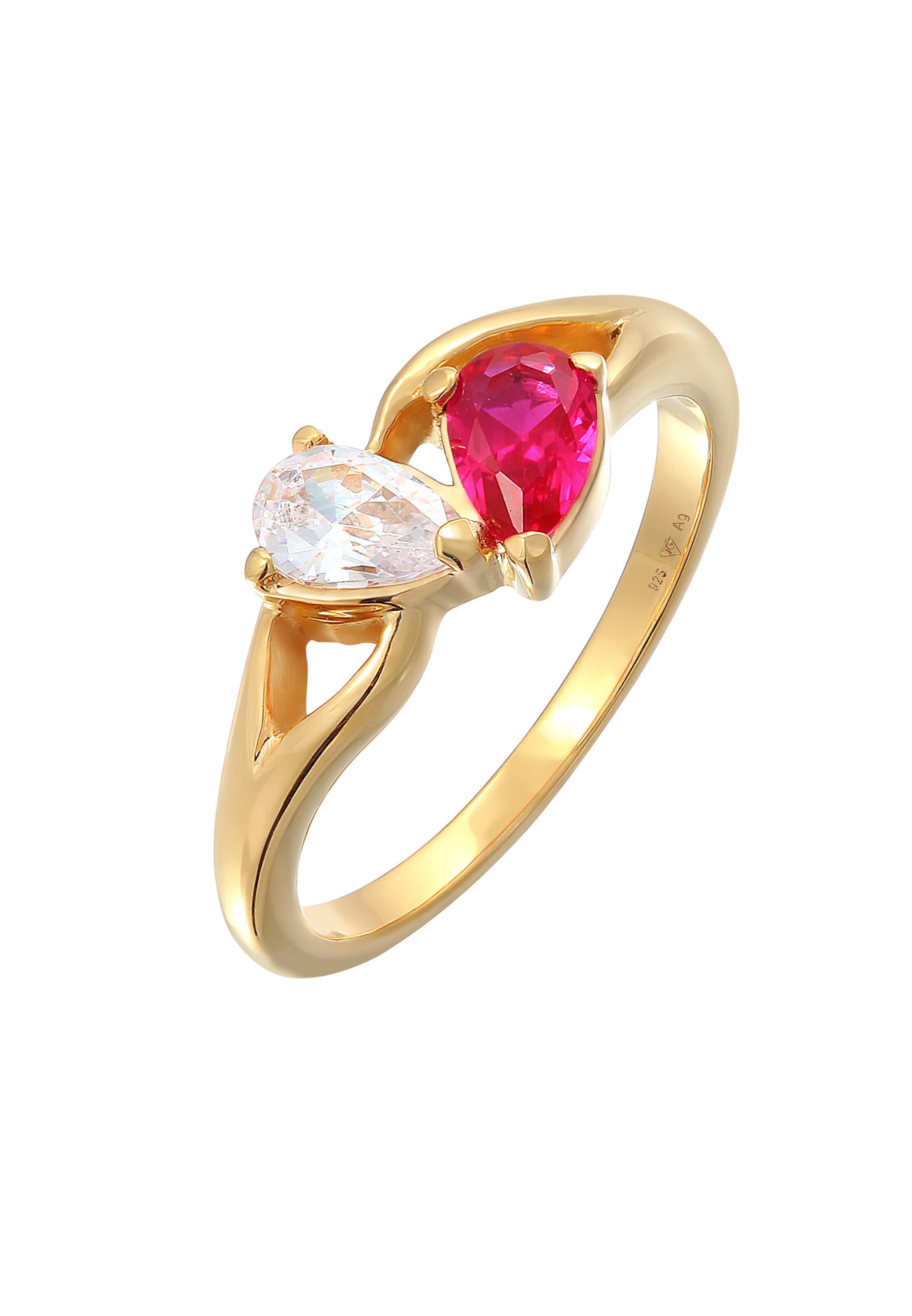 Bague ELLI en or : devant