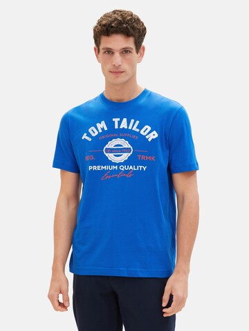 TOM TAILOR Shirt in Blue: front