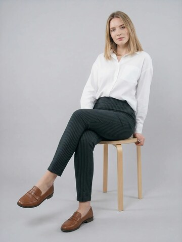 PANTONECLO Regular Trousers 'Leafletic Women’s Trousers' in Black
