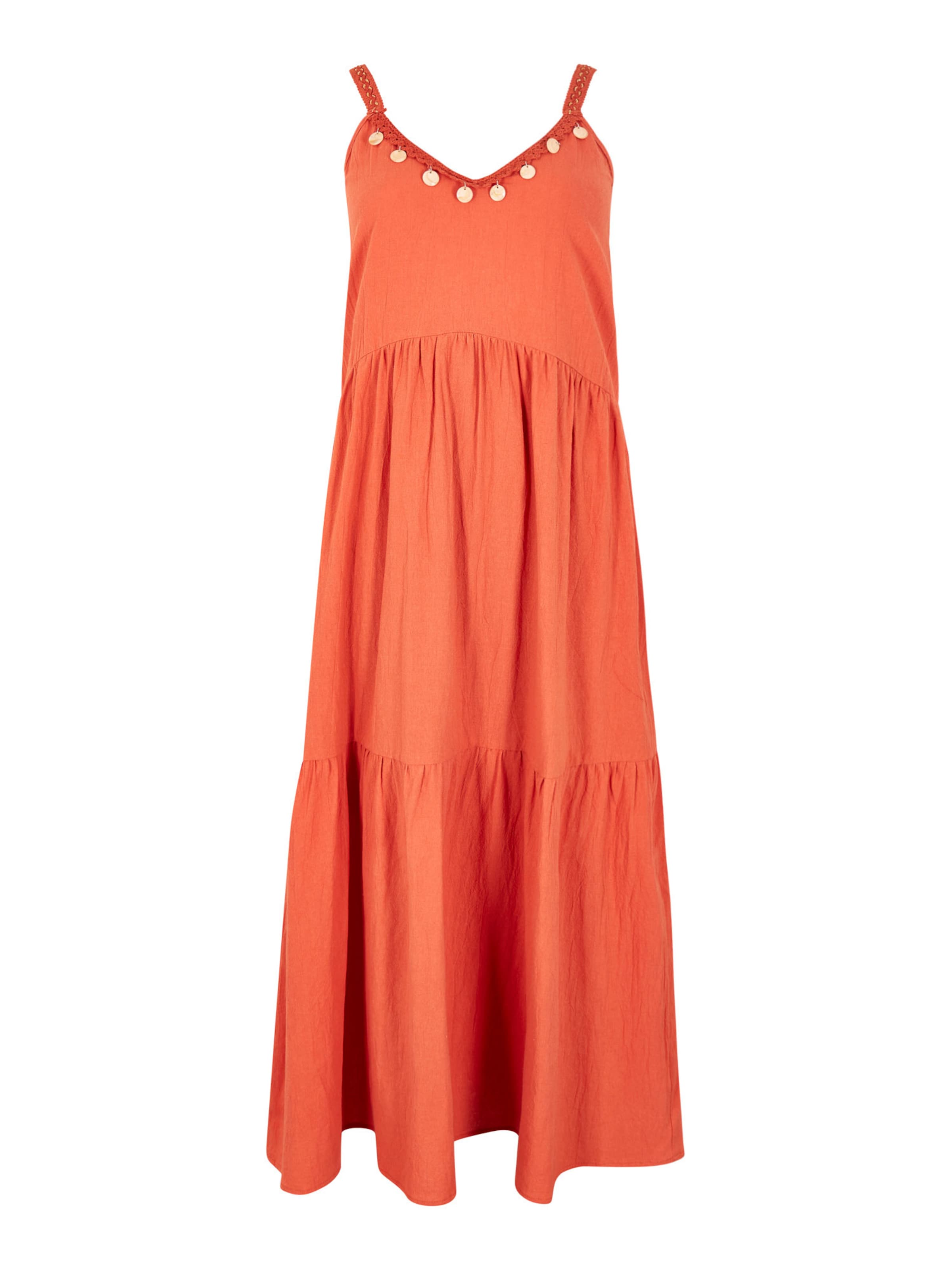 Apricot Jurk ' ' in Oranje: voorkant