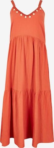 Robe ' ' Apricot en orange : devant